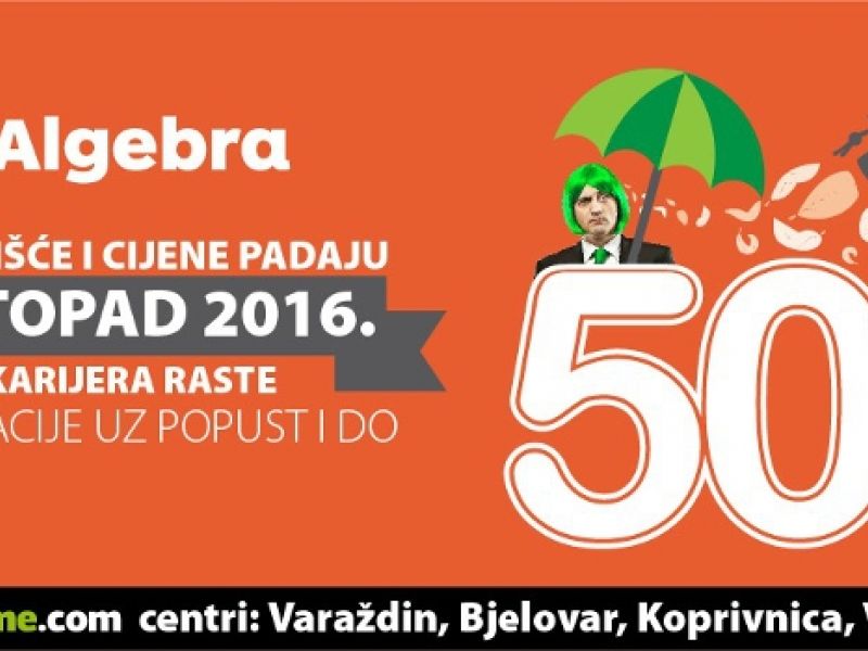 U listopadu upisi na sve Algebrine edukacije