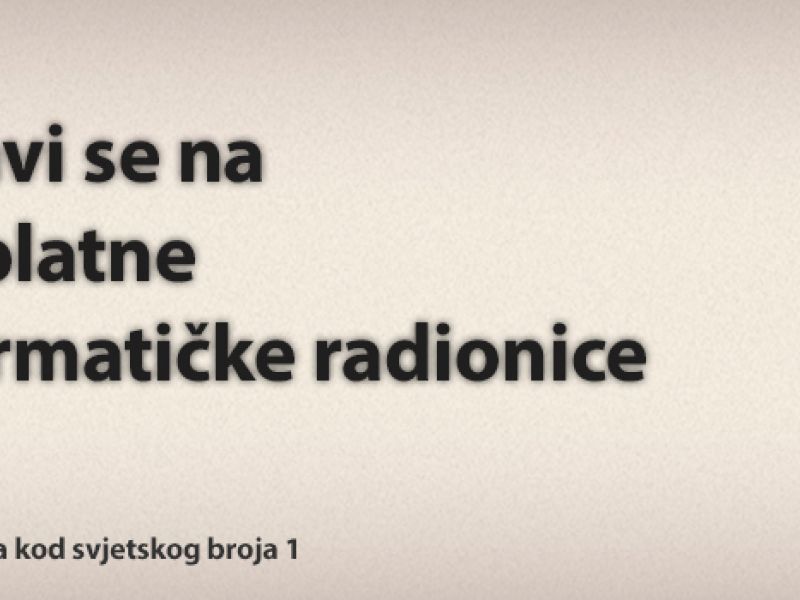Prijavite se na besplatne radionice u Algebra centrima!