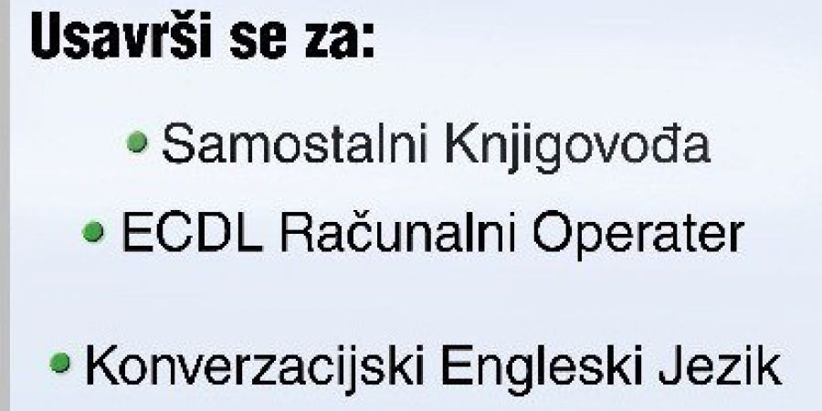 Bjelovar: Počinju tri nove edukacije Bjelovar: Počinju tri nove edukacije
