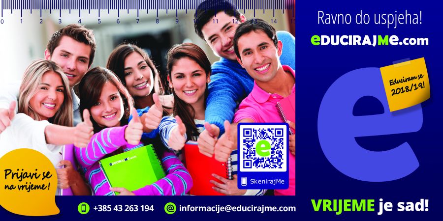 "Siguran prvi korak i siguran put #ravnodouspjeha. Uskoro više na EducirajMe.com" "Siguran prvi korak i siguran put #ravnodouspjeha. Uskoro više na EducirajMe.com"